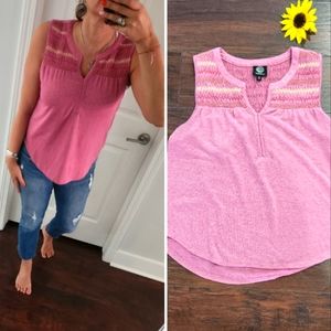 BOBEAU Pinky EMBROIDERY Top 🍭